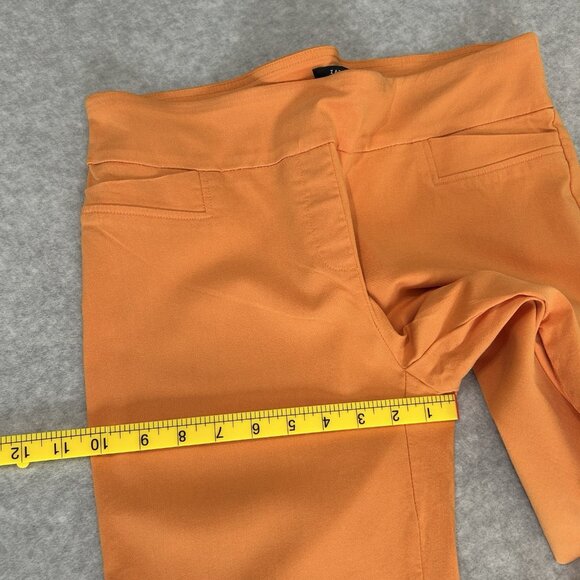 ZAC AND RACHEL Orange Capris Womens Sz 10 Rayon Blend Stretch Pockets Comfort - Picture 5 of 13